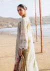 Close up of Pur Shokh Schiffli Lawn Sleeves from ELAF's 'HAI KUCH' Festive Lawn 2024 Collection.